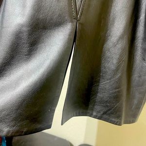 DESERE Leather Skirt size 4 color black